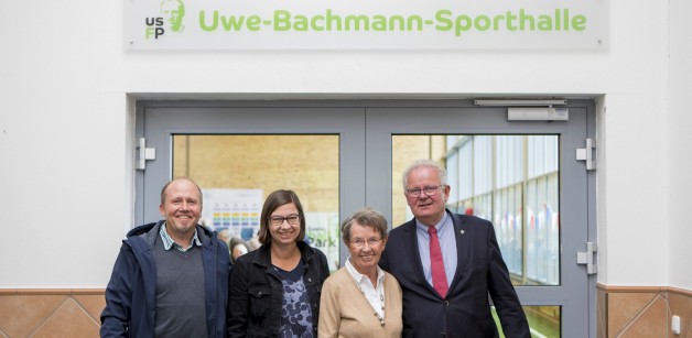 Sporthalle im USFP trägt Uwe Bachmanns Namen